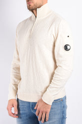 CP Company - Half Zip Knit - Light Beige