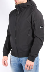 CP Company Soft Shell R Hooded Lens Jacket Black