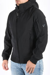 CP Company Soft Shell R Hooded Jacket Black