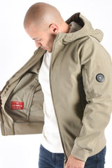 CP Company Soft Shell R Hooded Jacket Fallen Rock