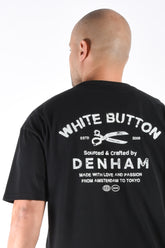 Denham T-Shirt Stencil Tee Black
