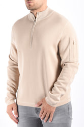 Drykorn Drynamic Half Zip Sweater Tarvik Beige