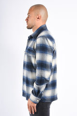 Drykorn - Flannel Jacket Gunray - Blue