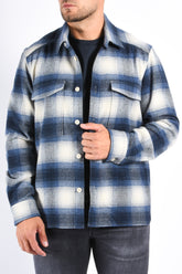 Drykorn - Flannel Jacket Gunray - Blue
