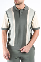 Drykorn Polo Tamian Striped Green