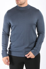 Drykorn Turtle Neck Knit Sweater Arwon Blue