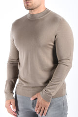 Drykorn Turtle Neck Knit Sweater Arwon Taupe
