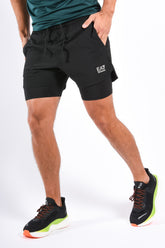 EA7 2in1 Vigor7 Sport Shorts 8NPS09 Black