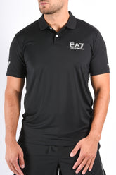 EA7 Multi Sport Stretch Polo Ventus7 Black