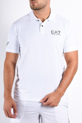 EA7 Multi Sport Stretch Polo Ventus7 White