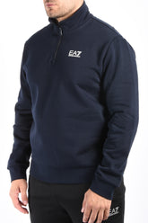 EA7 Half Zip Sweater 8NPM35 Armani Blue
