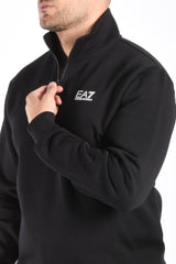 EA7 Half Zip Sweater 8NPM35 Black