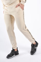 EA7 Striped Sweatpants 7M001482 Beige