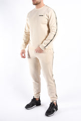 EA7 Striped Sweatpants 7M001482 Beige