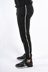EA7 Striped Sweatpants 7M001482 Black