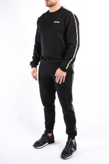 EA7 Striped Sweatpants 7M001482 Black