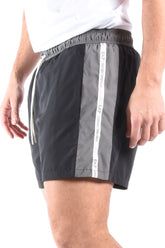 EA7 Striped Swim Shorts 7M001679 Black