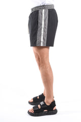 EA7 Striped Swim Shorts 7M001679 Black