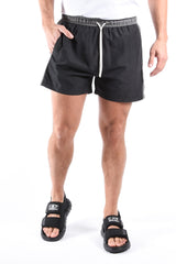 EA7 Striped Swim Shorts 7M001679 Black