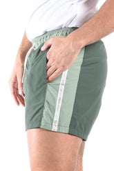 EA7 Striped Swim Shorts 7M001679 Green