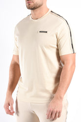 EA7 Striped T-Shirt 7M001476 Beige