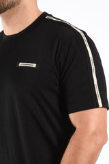 EA7 Striped T-Shirt 7M001476 Black