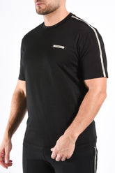 EA7 Striped T-Shirt 7M001476 Black