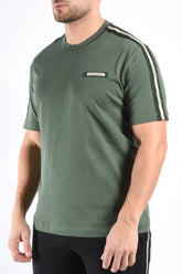 EA7 Striped T-Shirt 7M001476 Green