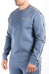EA7 Sweater Striped 7M002195 Blue