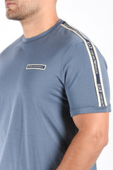 EA7 T-Shirt Striped 7M002189 Blue