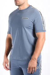 EA7 T-Shirt Striped 7M002189 Blue
