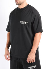 Essentials Fear Of God Classic T-Shirt Jet Black