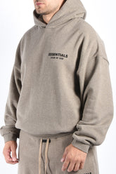 Essentials Fear Of God Fleece Dark Heather Hoodie