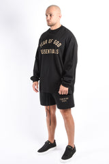 Essentials Fear Of God Jersey Long sleeve Tee Black
