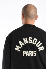 Mansour Paris College Longsleeve Black