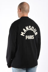 Mansour Paris College Longsleeve Black