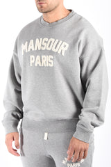 Mansour Paris College Sweater Heather Grey