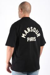 Mansour Paris College T-Shirt Black