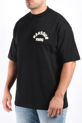 Mansour Paris College T-Shirt Black