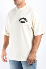 Mansour Paris College T-Shirt Cream