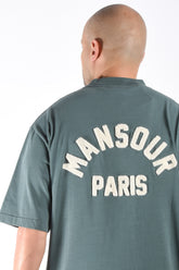 Mansour Paris College T-Shirt Vintage Green