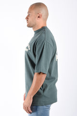 Mansour Paris College T-Shirt Vintage Green