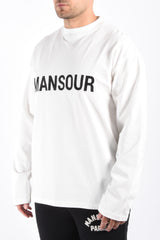 Mansour Paris Monogram Longsleeve Off-White