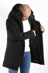 Nobis Parka Pierre Crosshatch Black