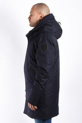 Nobis Parka Pierre Crosshatch Navy Blue