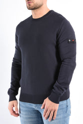 Peuterey Cotton Knit Sweater Ganna 03 Dark Blue