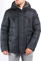 Peuterey Jas Aiptek NBE 03 Fur Dark Blue