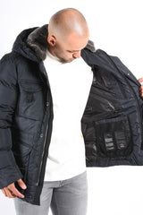 Peuterey Jas Aiptek NBE 03 Fur Dark Blue