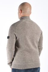 Peuterey Half Zip Sweater BRAILLE GRS 04 Brown Melange