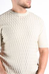 Peuterey Knit T-Shirt MES FRS OPB Light Beige